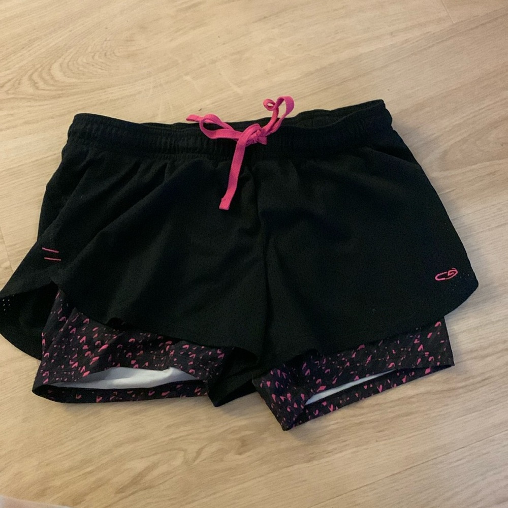 Champion running shorts with built in spandex